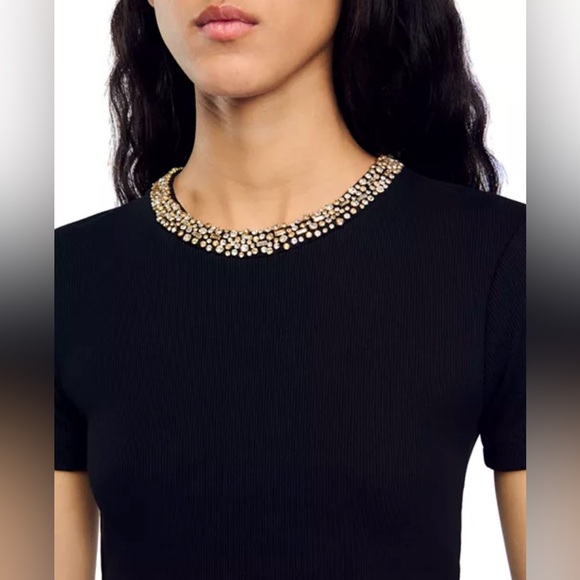 Sandro Rimini Embellished Tee - Picture 4 of 9